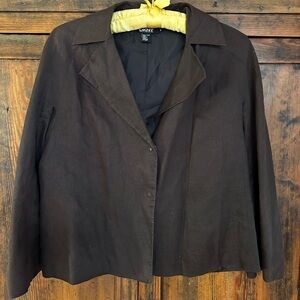 DKNY Women's Brown Linen Jacket